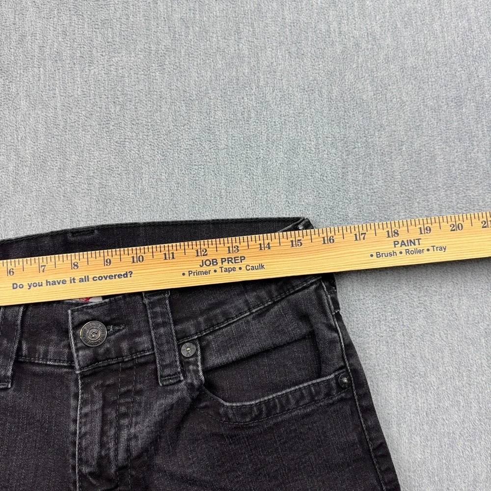 True Religion Jeans Men 31X33 Black Stretch Rocco Relax Flap Pocket Denim Pant